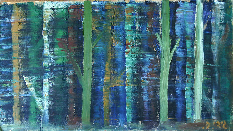Abstract Painting - Forest by Gideon Cohn
