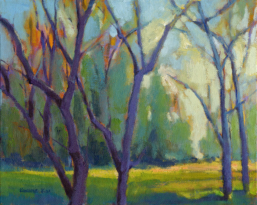 Tree Painting - Forest in Spring by Konnie Kim