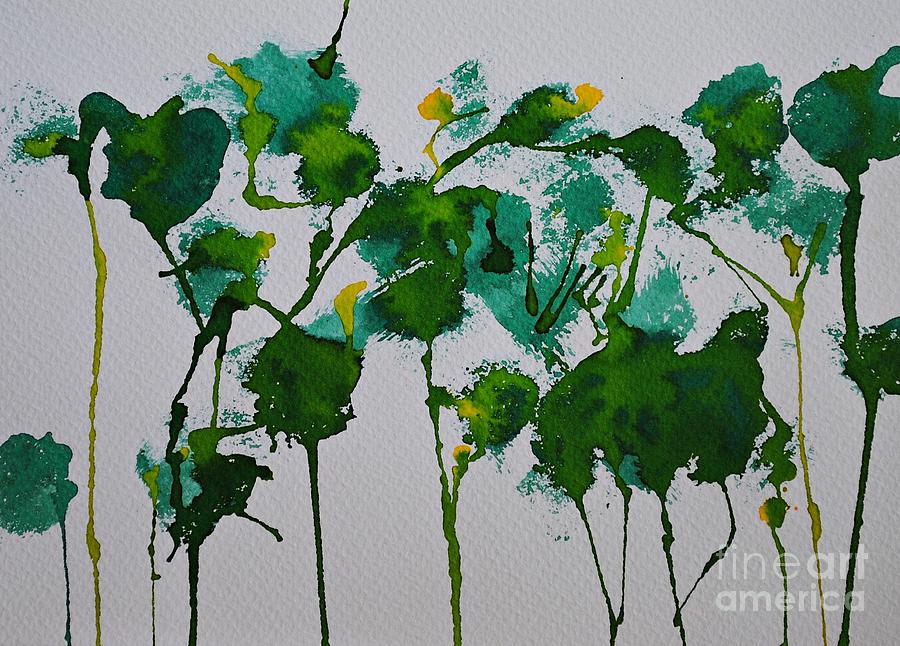 Forest in the spring Painting by Chani Demuijlder