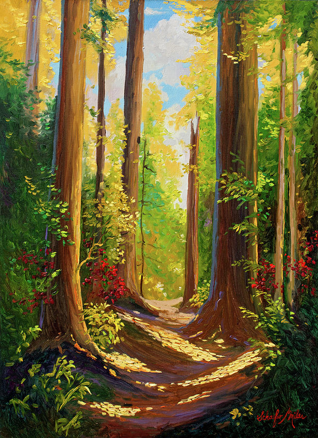 Forest Intrigue Painting by Kevin Wendy Schaefer Miles