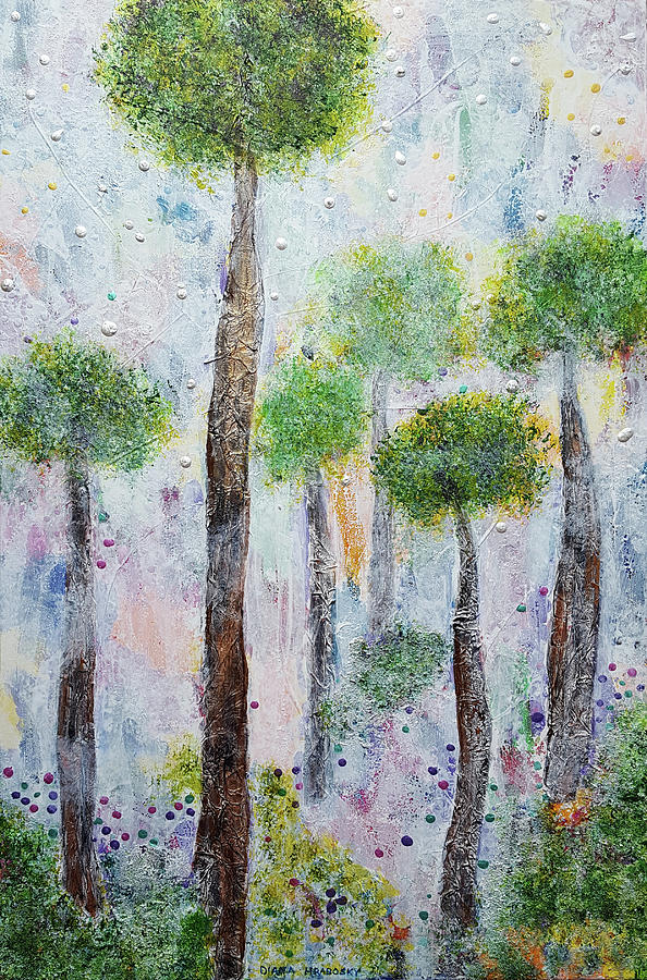 Forest Magic Painting by Diana Hrabosky