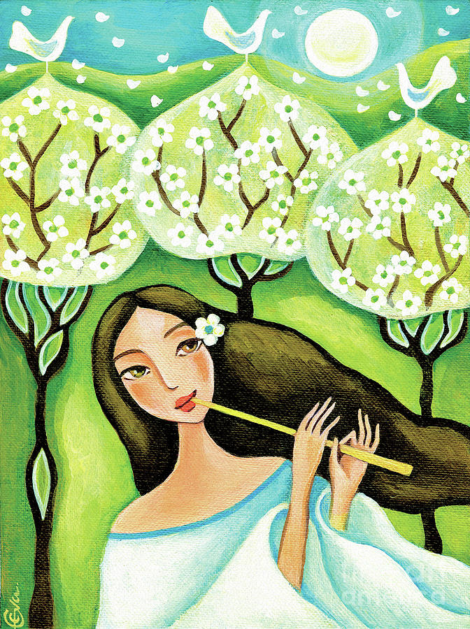 Forest Melody Painting by Eva Campbell