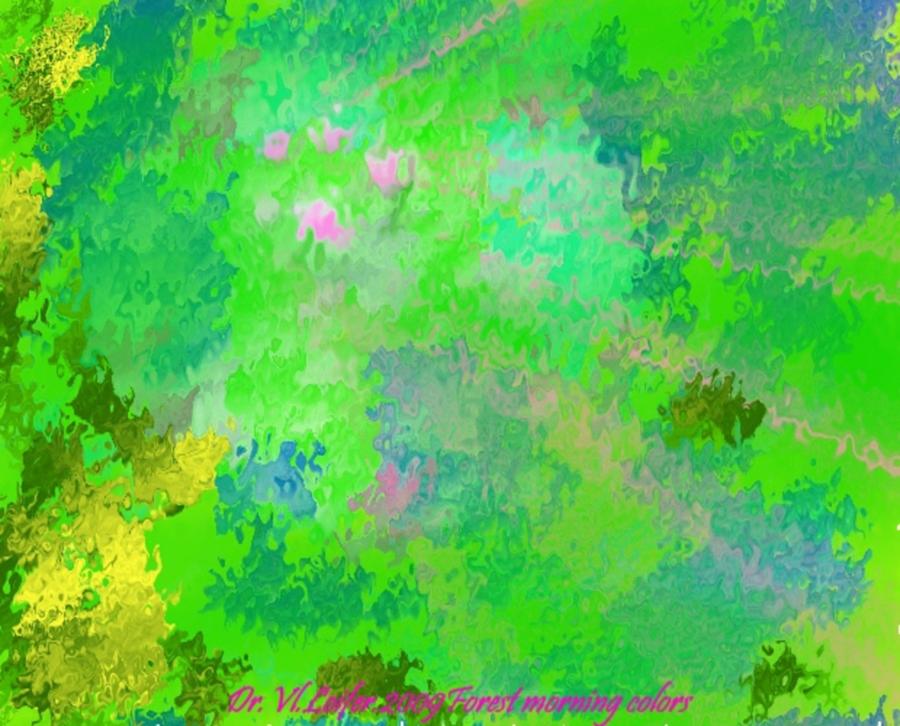 Forest morning colors Digital Art by Dr Loifer Vladimir