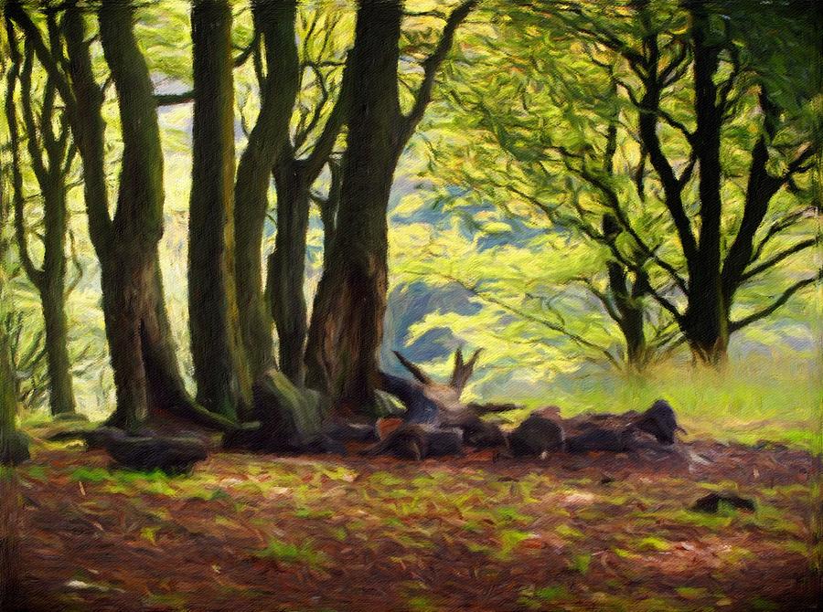 Forest Morning Painting