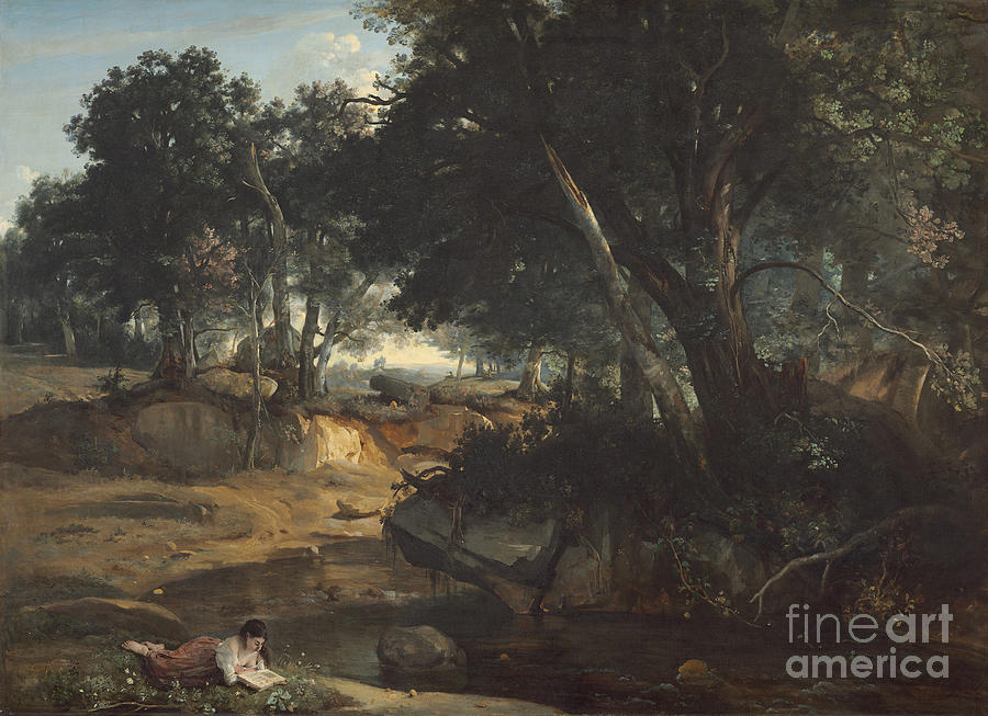 Forest Of Fontainebleau Painting by Jean-baptiste-camille Corot