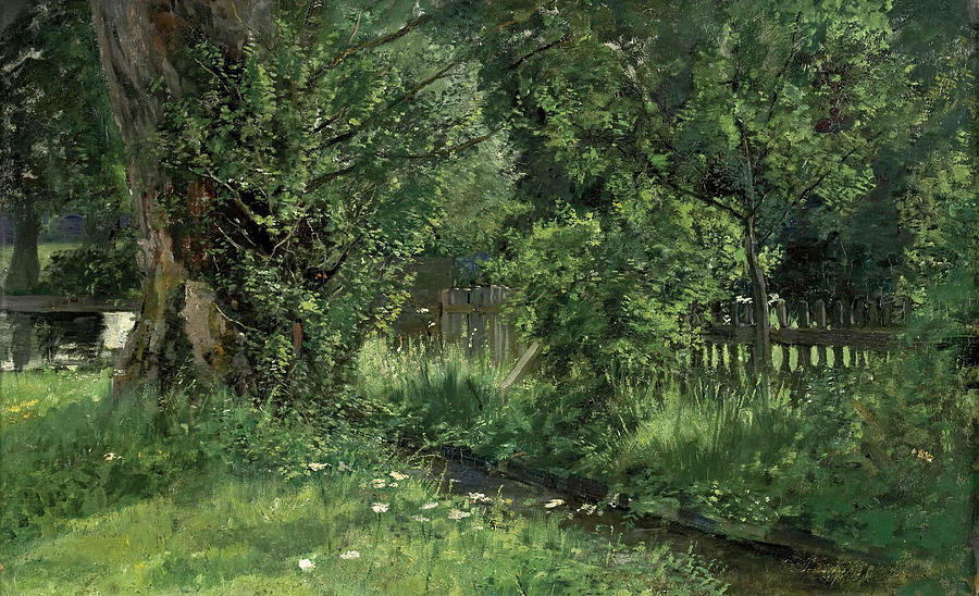Forest park Painting by Attributed to Louis Eysen