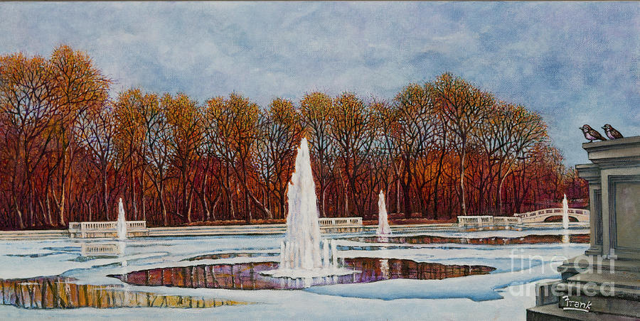 Forest Park Grand Basin Painting by Michael Frank