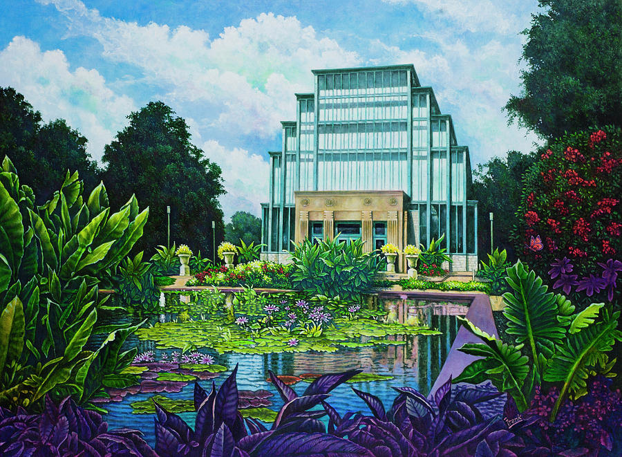 Forest Park Jewel Box Painting by Michael Frank