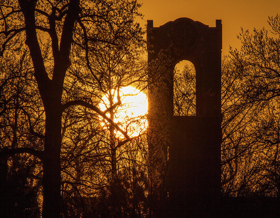 Forest Park Visitor Center Tower Sunset Photograph by Garry McMichael