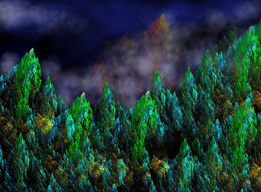 Fantasy Digital Art - Forest Primeval by David Lane