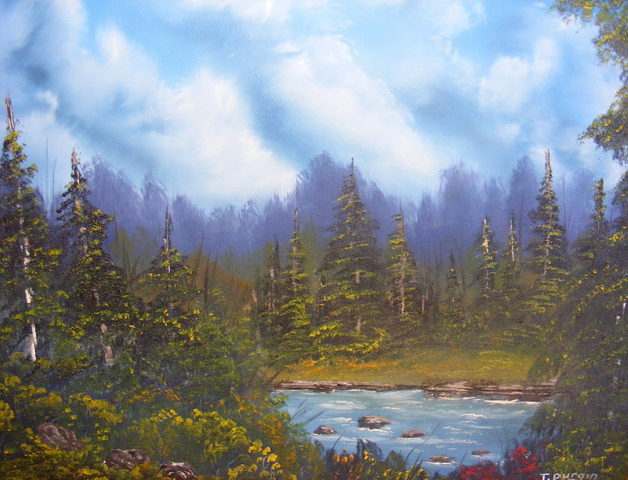 Forest River Excape Painting By Thomas Durgin 