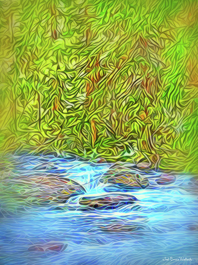 Forest River Flow Digital Art by Joel Bruce Wallach