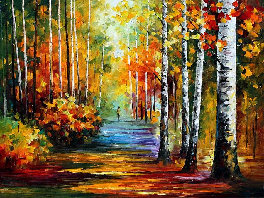 Forest Road Painting By Leonid Afremov - Fine Art America