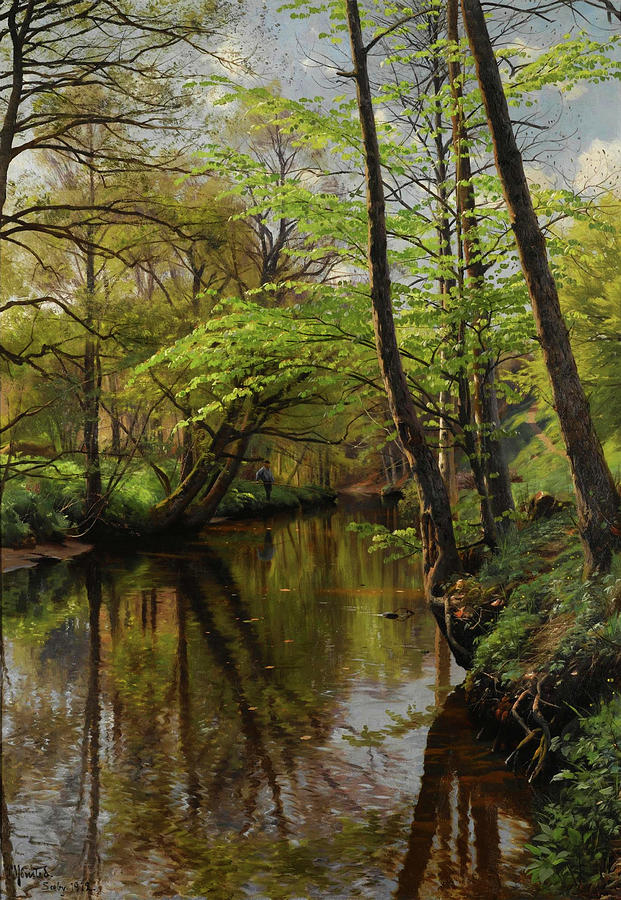 Forest Scene Painting by Mountain Dreams