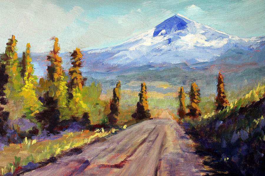 Forest Service Road Painting by Nancy Merkle