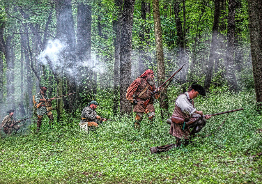 Forest Skirmish Rangers 1763 Digital Art by Randy Steele