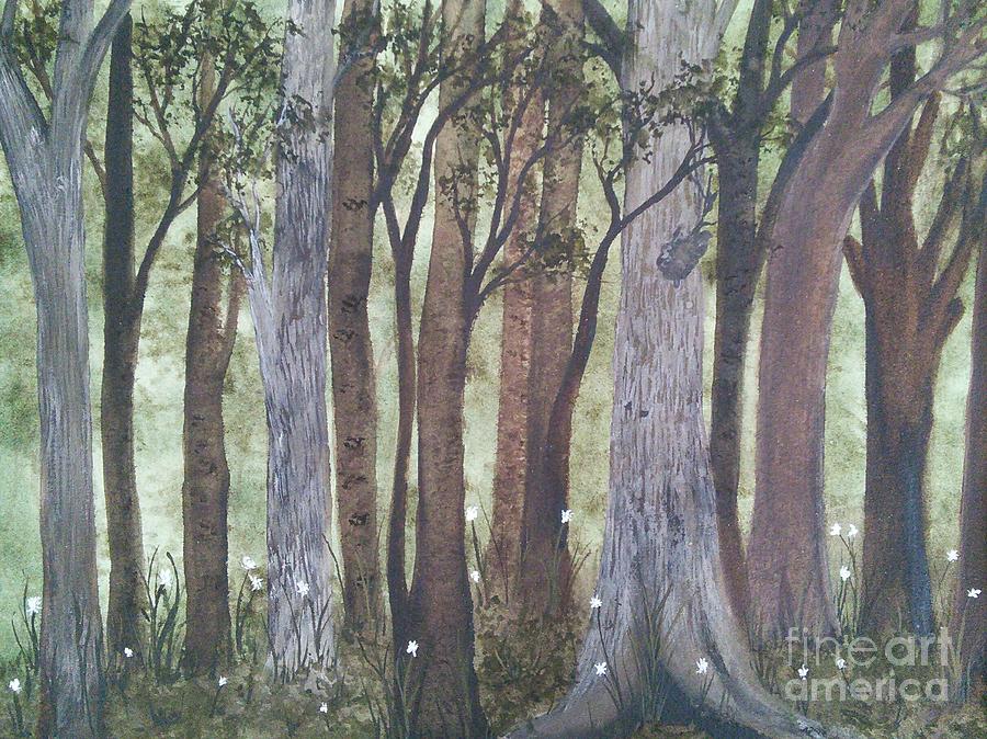Forest Spring Painting by Susan Nielsen