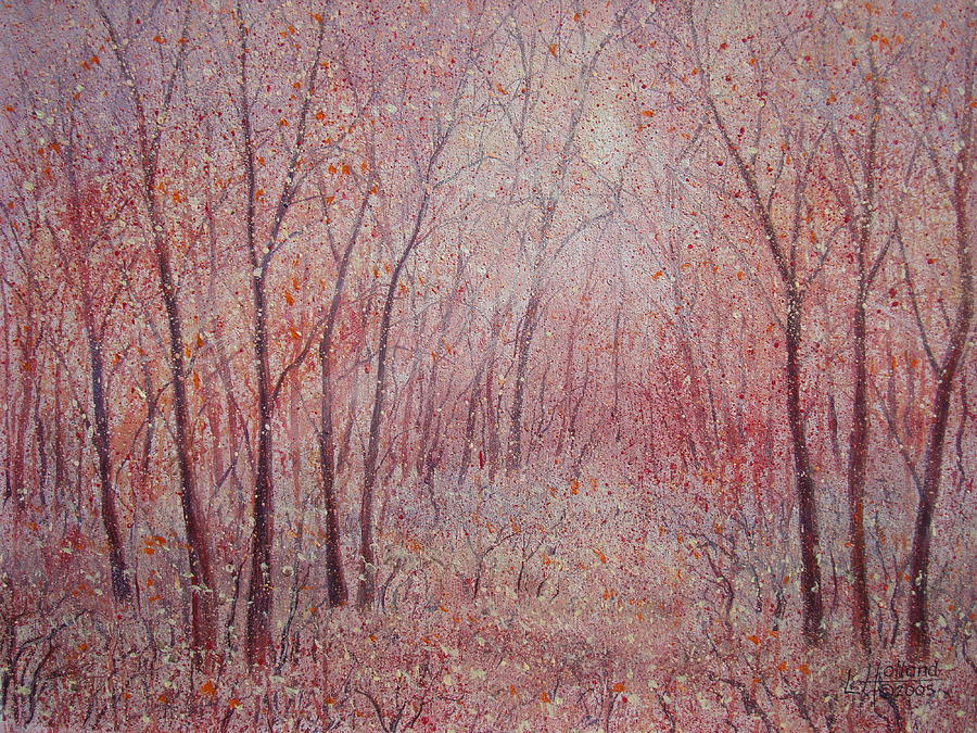 Forest Stillness. Painting by Leonard Holland