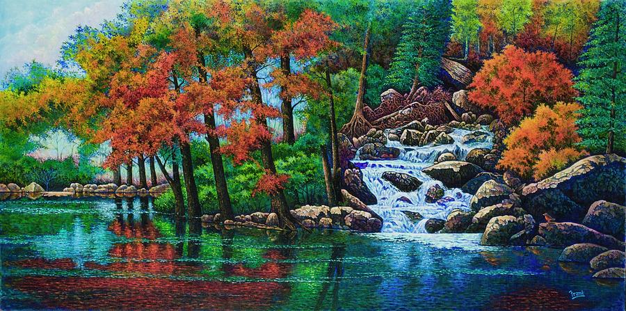 Forest Stream II Painting by Michael Frank