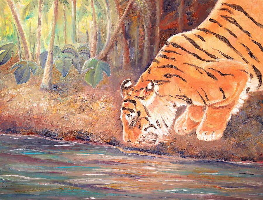 Forest Tiger Painting by Elizabeth Lock - Fine Art America