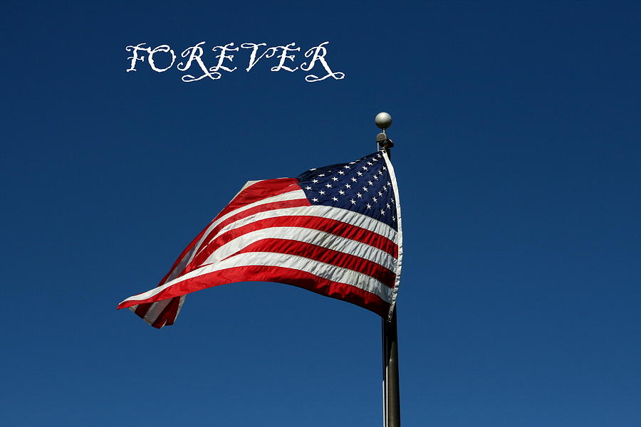 Flag Photograph - Forever by Cathy Harper