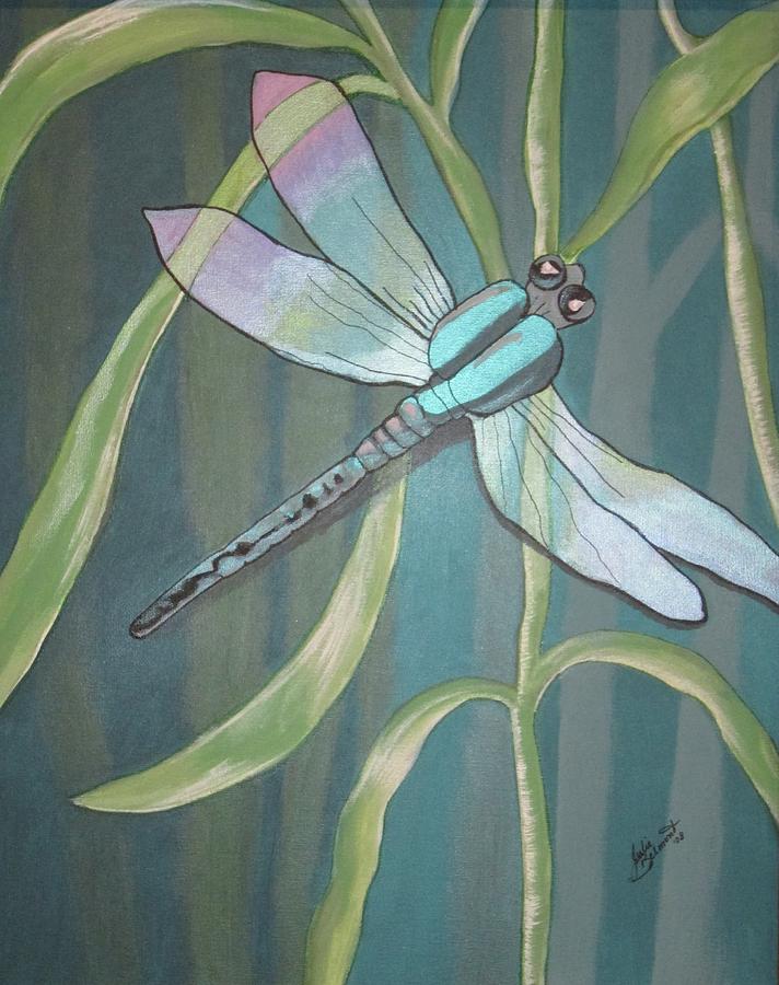 Forever Dragonfly Painting by Julie Belmont