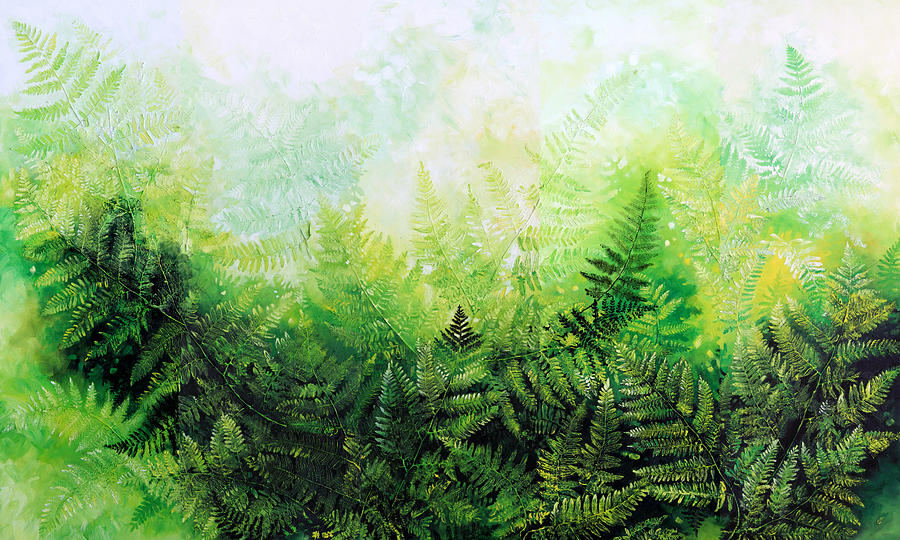 Forever Ferns Painting by Hanne Lore Koehler
