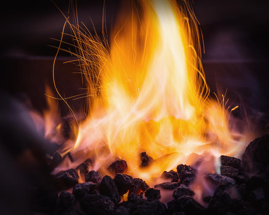 Fire Photograph - Forge Fire by Sindy Stohler