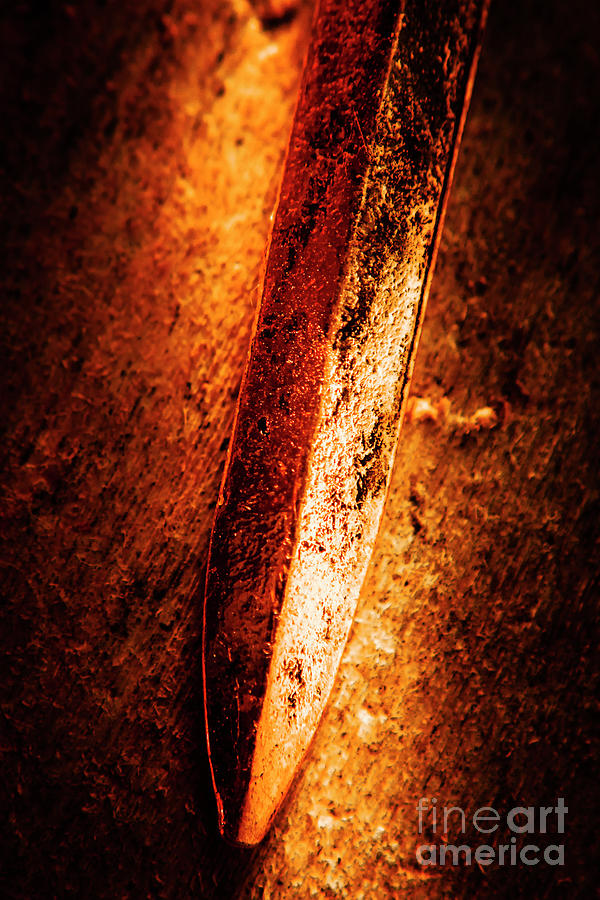 Forged blacksmith blade Photograph by Jorgo Photography