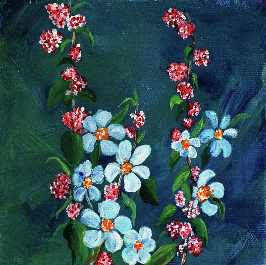 Forget Me Nots Painting by Melinda Etzold