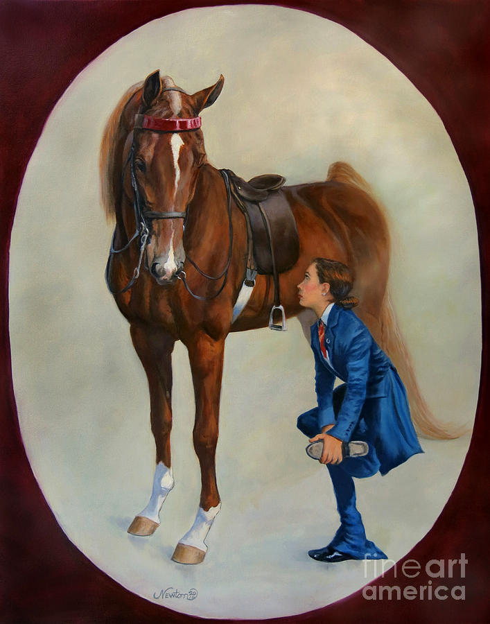 Horse Painting - Forgiveness by Jeanne Newton Schoborg