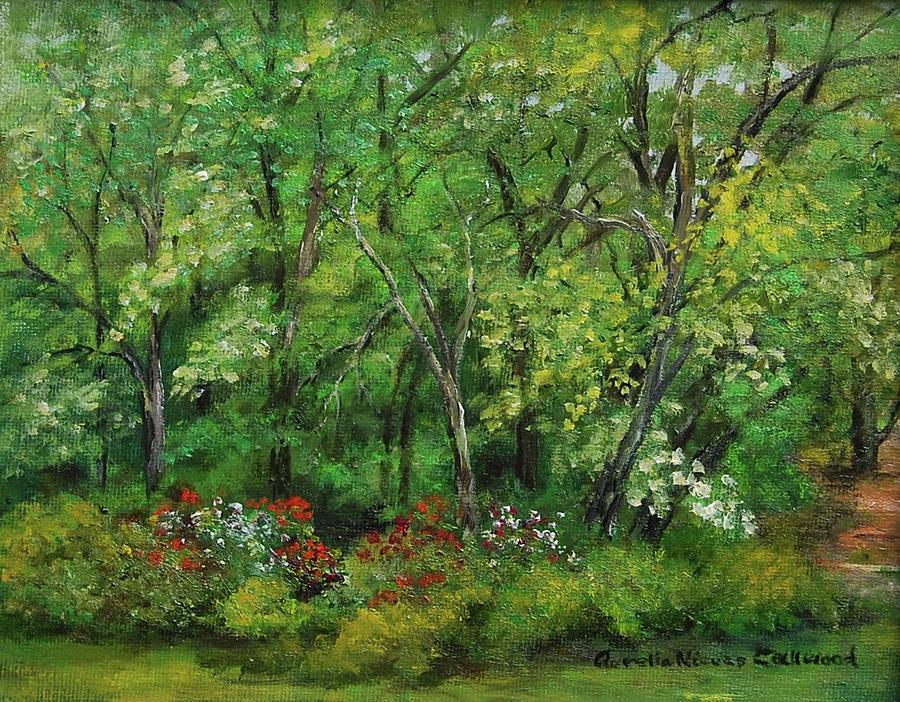 Flower Painting - Forgotten Azaleas by Aurelia Nieves-Callwood