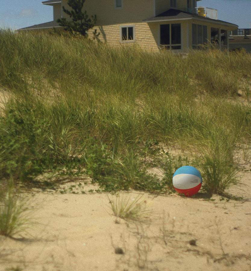 Forgotten Beach Ball Photograph by Suzanne Powers