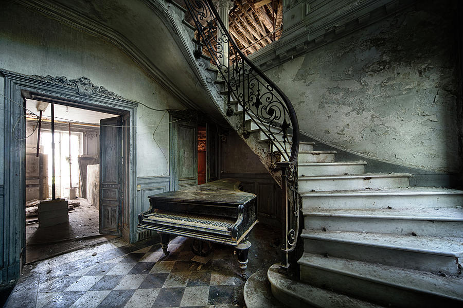 The sound of decay - abandoned piano Photograph by Dirk Ercken