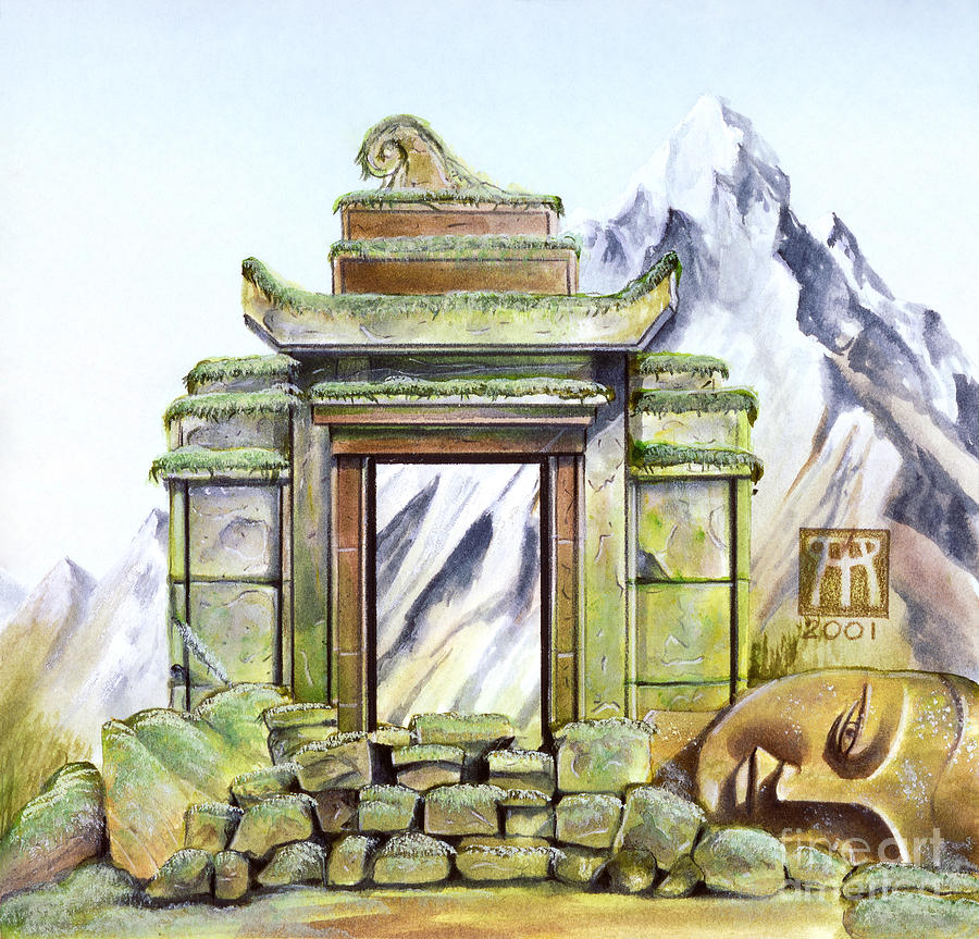 Forgotten Shrine Painting by Melissa A Benson