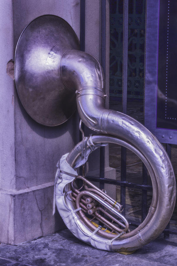 Tuba Photograph - Forgotten Tuba by Garry Gay