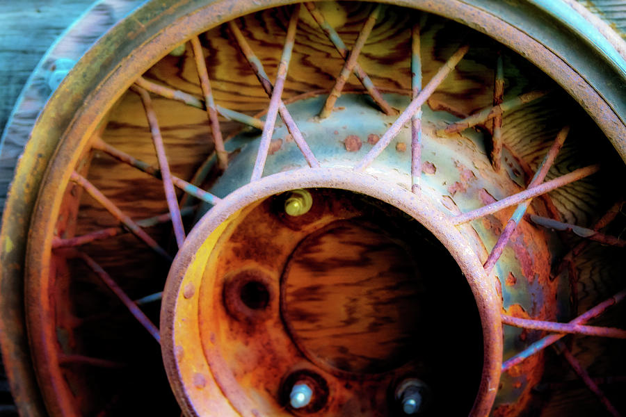Forgotten Wheel Digital Art by Terry Davis