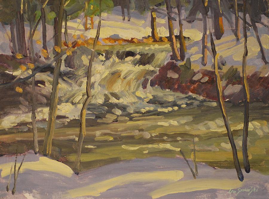 Fork in the River Painting by Len Stomski