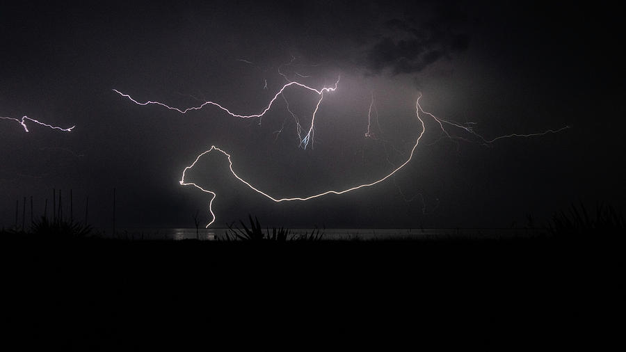 Forked Lightning 2 Delray Beach, Florida Photograph by Lawrence S Richardson Jr