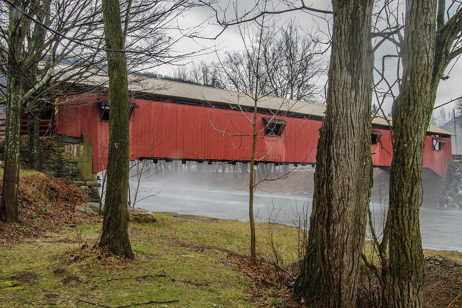 Forksville Covered Bridge Photograph by Jim Cook