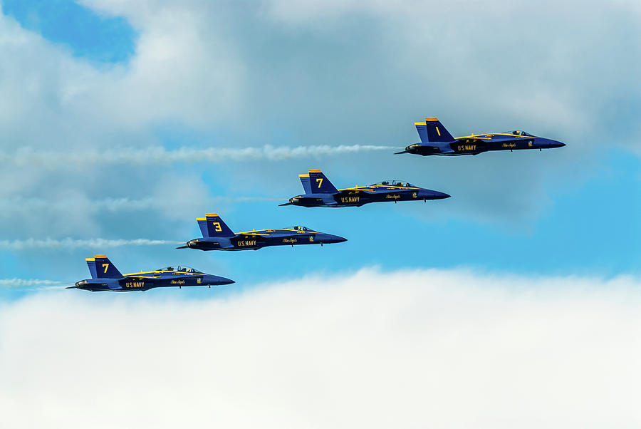 Formation of Blue Angels Pyrography by Javier Flores - Fine Art America