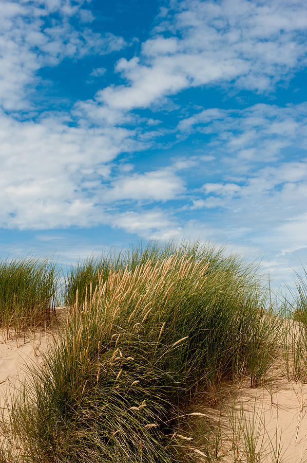 Formby Sand Dunes and Sky Photograph by Helen Jackson