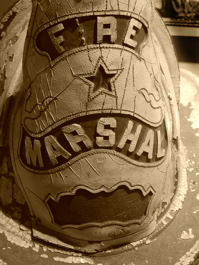 Former Fire Marshal Hat Photograph by Mark J Seefeldt