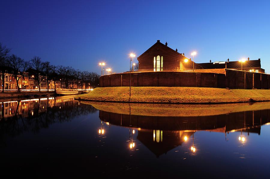 Former prison Wolvenplein in Utrecht in the evening 20 Photograph by Merijn Van der Vliet