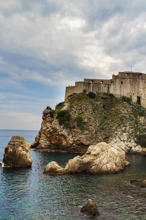 Formidable Stone Fortress Protects A Narrow Passage To The Ancient City ...