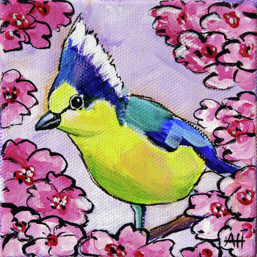 Formosan Tit Painting by Ande Hall