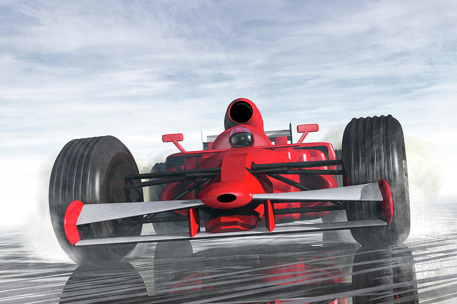 Formula One Racer Digital Art by Carol and Mike Werner
