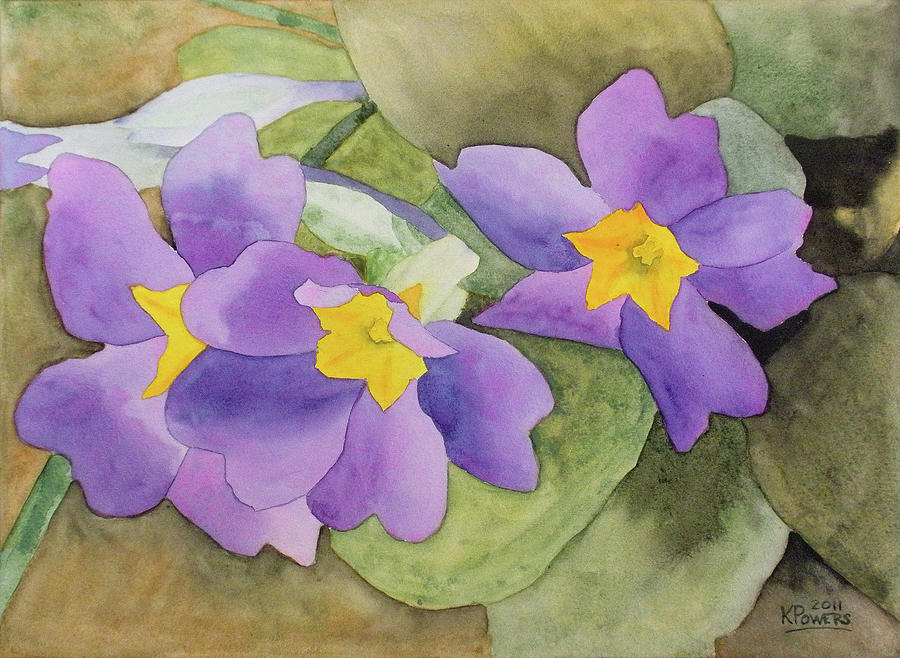 Forsyth Flowers Painting by Ken Powers