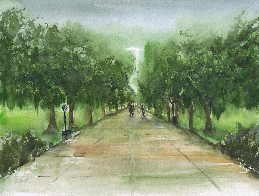 Forsyth Park 4 Painting by Frank Bright