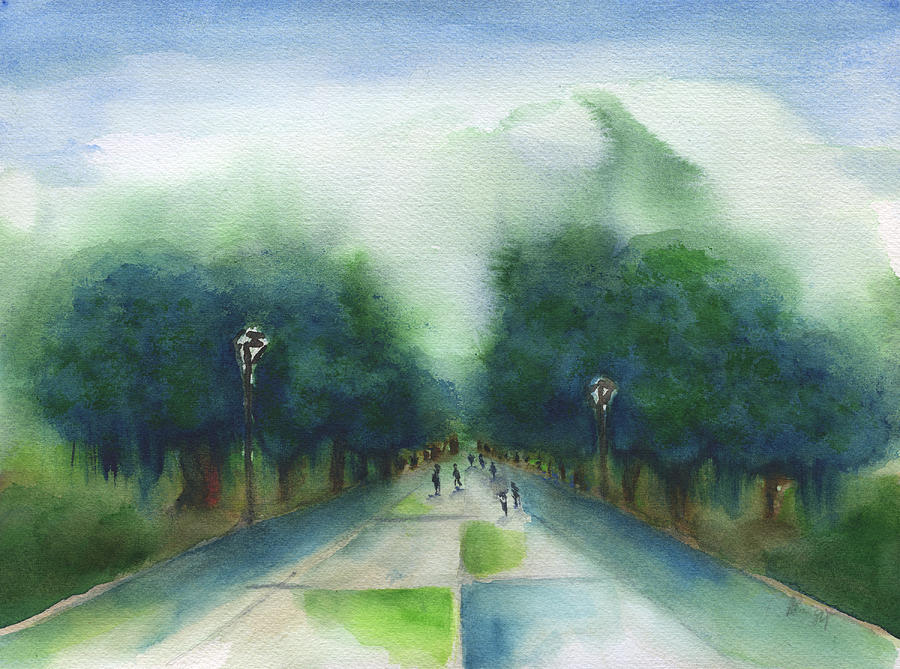 Forsyth Park 5 Painting by Frank Bright